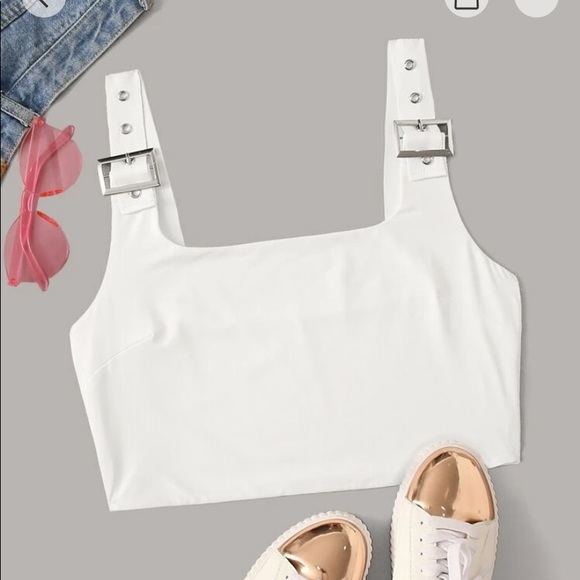 ROMWE Tops - BRAND NEW BUCKLE TANK TOP❤️